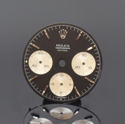 ROLEX Cosmograph Daytona / Singer Zifferblatt, Schweiz 1980er Jahre, schwarzesZifferblatt m. aufges. Indizes und silb. Hilfsblättern, ...