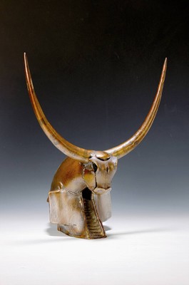 Gernot Rumpf, geb. 1941 Kaiserslautern, Europa-Stier, Bronze, Pirmasens, 2. Auflage, monogr., Gießerstempel Strehle, num. 3/20, H. ca. 39.5cm