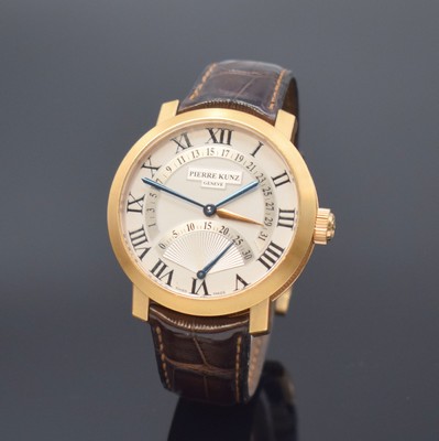 PIERRE KUNZ Spirit of Challenge Herrenarmbanduhr in RoseG 750/000 Referenz PKA011 SDR, Schweiz um 2005, Automatik, beids. vergl. Geh. inkl. orig. ...