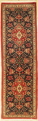 Ghom Kork, Persien, ca. 40 Jahre, Korkwolleauf Baumwolle, ca. 192 x 60 cm, EHZ: 1-2
