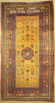 Antiker Khotan, Turkestan, Anfang 19.Jhd, Wolle auf Baumwolle, ca. 347 x 210 cm, EHZ: 4