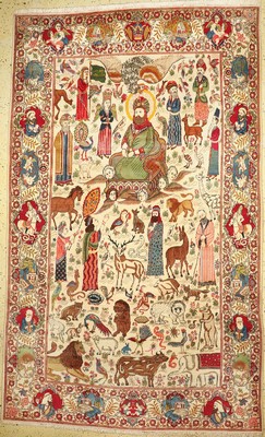 Keschan"König Salomon" alt, Persien, um 1950, Wolle auf Baumwolle, ca. 355 x 225 cm, EHZ: 2