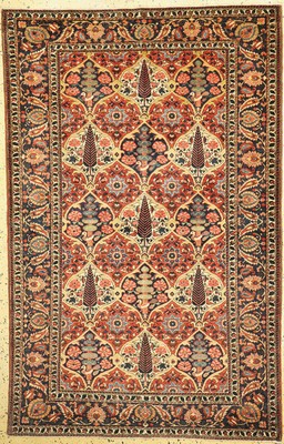 Bachtiar Saman fein, Persien, um 1940, Wolle auf Baumwolle, ca. 215 x 140 cm, EHZ: 2