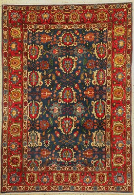 Weramin Kork fein, Persien, um 1960, Korkwolle auf Baumwolle, ca. 210 x 147 cm, EHZ: 1-2