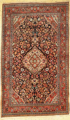 Djosan fein alt, Persien, um 1930, Korkwolle auf Baumwolle, ca. 212 x 130 cm, EHZ: 2, (2 kleine Restaurierungen)
