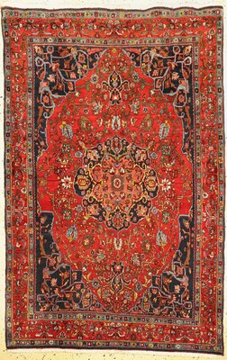 Antiker Bidjar, Persien, um 1920, Wolle aufBaumwolle, ca. 205 x 133 cm, EHZ: 1-2