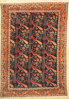 Afschar alt, Persien, um 1950, Wolle auf Baumwolle, ca. 202 x 141 cm, EHZ: 2