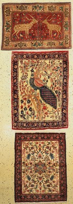 3 Lots Bidjar fein, Persien, um 1960, Wolleauf Baumwolle, ca. 104 x 78 cm, EHZ: 2