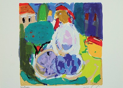Amos Yaskil, geb. 1935 Haifa, Homage to the Galilee, Mappe mit 12 Farbserigraphien, alle handsign. und unterschiedlich num. aus 250er Auflage, ...