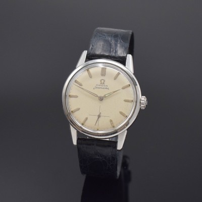 OMEGA Herrenarmbanduhr Seamaster in Edelstahl Referenz 14389-9 CSP, Schweiz um 1961, Handaufzug, Boden m. Seepferdchenlogo verschr., vers. Zifferbl. ...