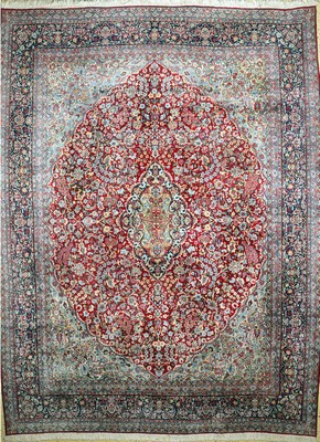 Kerman, Persien, um 1940/50, Wolle auf Baumwolle, ca. 402 x 302 cm, EHZ: 3