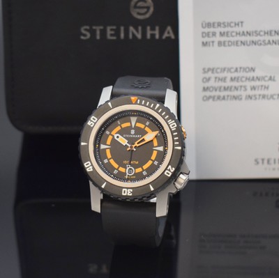 STEINHART Triton Herrenarmbanduhr, Schweiz um 2012, Automatik, verschr. Edelstahlgeh., orig. Kautschukband m. dopp. Faltschl., ab Hersteller ...
