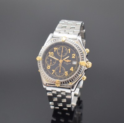 BREITLING Armbandchronograph Referenz B13050.1 in Stahl/Gold am Stahlband, Schweiz um 2000, Automatik, verschr. Geh., eins. drehb. Lünette m. ...