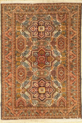 Ardebil"Seidengrund", Persien, ca. 50 Jahre, Wolle mit Seide, ca. 149 x 103 cm, EHZ:2