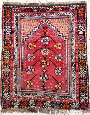 Bergama, Türkei, ca. 60 Jahre, Wolle auf Wolle, ca. 125 x 108 cm, EHZ: 2-3