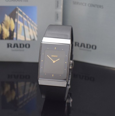 RADO Herrenarmbanduhr Modellserie Diastar Referenz 193.0324.3, Schweiz verk. lt. beil. Pap. 06/1999, quarz, High-Tech- Keramikgehäuse, ...