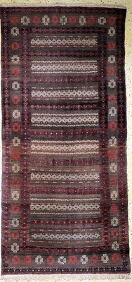 Belutsch Sumakh "relief", Afghanistan, um 1940/1940, Wolle auf Wolle, ca. 300 x 140 cm, EHZ: 2