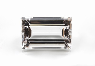 Bergkristall, Rechteck, feinste Qualität und Reinheit, schwieriger Schliff, lange Facetten, Schmuckstein, ca. 35.8 g, ca. 179 ct, ca. 42.7 x 27 mm, ...