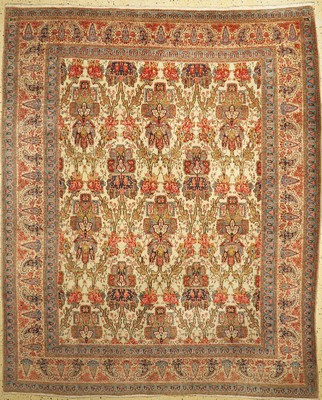 Täbriz Tabatabai fein, Persien, um 1950, Korkwolle auf Baumwolle, ca. 285 x 236 cm, EHZ: 1-2