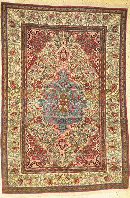 Antiker Esfahan, Persien, um 1900, Wolle auf Baumwolle, ca. 212 x 145 cm, EHZ:2 (kleine Flecken).