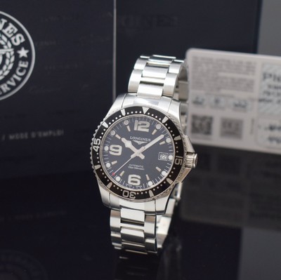 LONGINES Hydro Conquest Herrenarmbanduhr Referenz L3.641.4, Schweiz verk. 04/2022, Automatik, verschraubtes Edelstahlgeh. inkl. orig. Gliederband m. ...