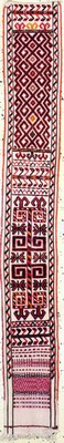 Zeltband Fragment, Turkmenistan, Anfang 20.Jhd, Wolle auf Wolle, ca. 146 x 20 cm, EHZ:2