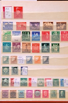 Nachlass-Konvolut Briefmarken, Schwerpunkt Deutsches Reich und Österreich, u.a Deutsches Reich 35b geprüft, Österreich Michel925-54 gestempelt, ...