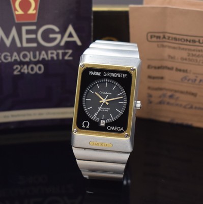 OMEGA Marinechronometer Herrenarmbanduhr Serie Constellation Megaquartz Referenz 198.0074/398.0836, Schweiz um 1972, quarz, Kal. 1511, massiv ...