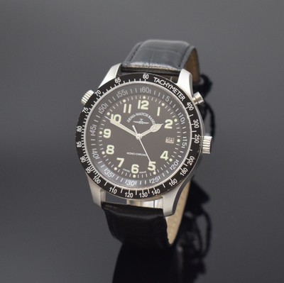 ZENO-WATCH BASEL seltene, auf 400 Stück limitierte Herrenarmbanduhr Monochrono Referenz 3851, Handaufzug, Schweiz um 2020, Edelstahlgeh. inkl. ...