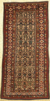 Antiker Kazak"Konagend", Kaukasus, 19.Jhd, Wolle auf Wolle, ca. 247 x 125 cm, EHZ: 2-3, (Restauriert).