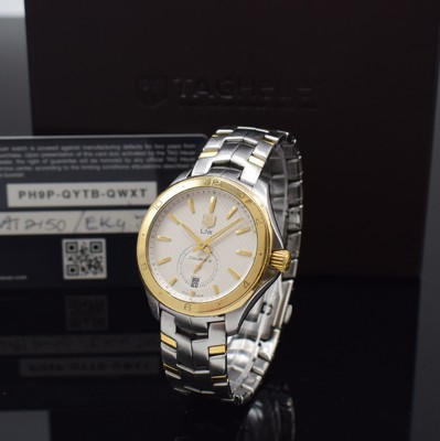 TAG HEUER Herrenarmbanduhr Link Calibre 6 Referenz WAT2150, Schweiz um 2015, Automatik, Edelstahl/Gold kombiniert inkl. Gliederband m. Faltschl., ...