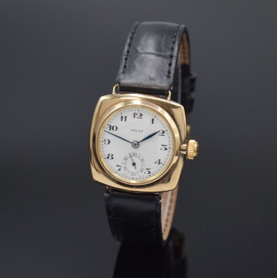 ROLEX Oyster Referenz 678 sogen. "Kanalschwimmer" Armbanduhr in RG 375/000, Schweiz um 1934, Handaufzug, verschr. Geh., glatte Lünette, ...