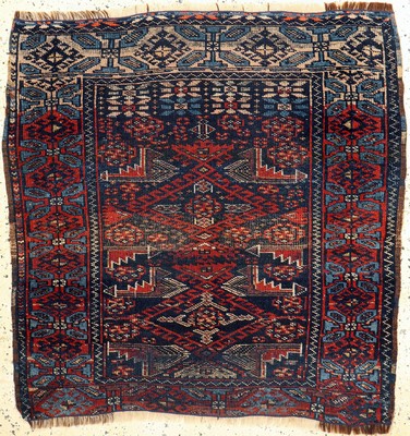 Antiker Yürük, Türkei, 19.Jhd, Wolle auf Wolle, ca. 120 x 114 cm, EHZ: 3