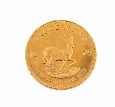 Goldmünze Krügerrand Südafrika 1974, Springbock, Feingold/Fyngoud/Fine Gold 1 Oz