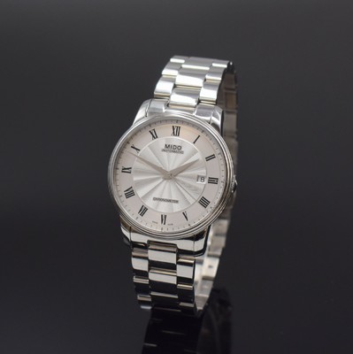 MIDO Baroncelli Chronometer Armbanduhr in Stahl/Stahlband Referenz M010408A,, Schweiz um 2020, Automatik, beids. vergl. Geh., Boden 4-fach verschr., ...