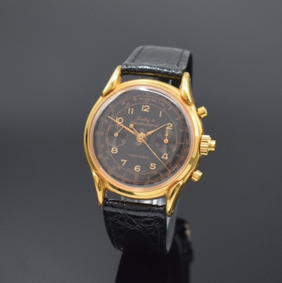DUBEY & SCHALDENBRAND Index-Mobile Semi- Rattrapante Armbandchronograph, Schweiz um 1960/1990, Handaufzug, aus Restbeständen montierte Werke von ca. ...