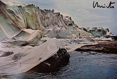 Christo, Konvolut aus 3 Offsets, aus 3 verschiedenen Projekten, "Over the River, Project for the Arkansas River, Colorado, handsign von Christo, ...