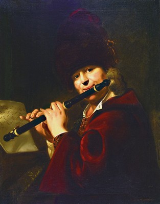 Monogrammist E.S. nach dem Gemälde "Der Hofmusiker Josef Lamberger" von Jan Kupetzky, um 1900-10, Öl/Lwd, rechts unten signiert E.S. n. ...