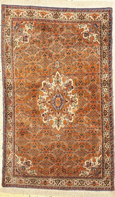 Bidjar Kork alt, Persien, um 1960, Korkwolle auf Baumwolle, ca. 155 x 95 cm, EHZ:2