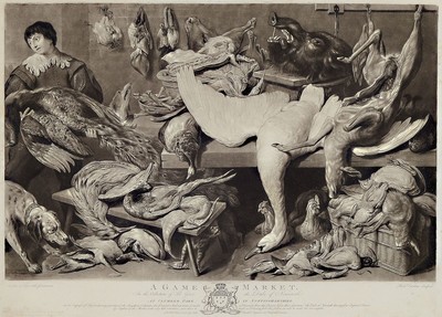 Richard Earlom (1743-1822): 4 Radierungen des 19./20.Jh., ein Paar Blumenstücke "A Flower Piece" nach Jan van Huysum (1682-1749), " A ...