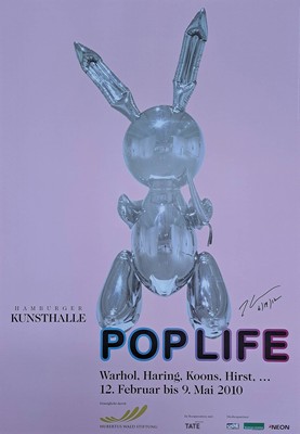 Jeff Koons, geb. 1955, Ofsettlitho, Hamburger Kunsthalle 2010, handsign., dat. ca. 84x59,5 cm