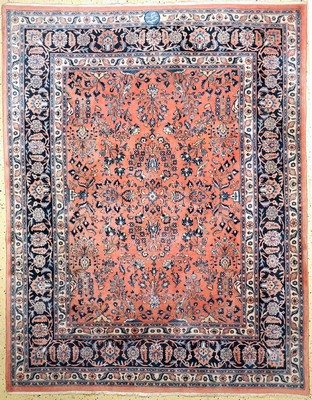 Sarogh Kork fein signiert, Persien, ca. 50 Jahre, Korkwolle auf Baumwolle, ca. 265 x 207 cm, EHZ: 2