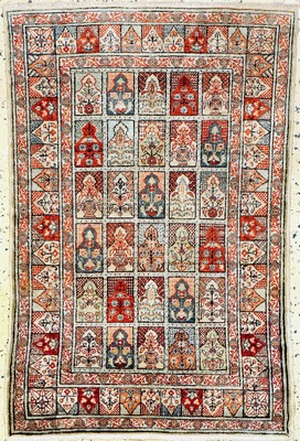 Seiden Kayseri alt, Türkei, um 1960, reine Naturseide, ca. 100 x 70 cm, EHZ: 2