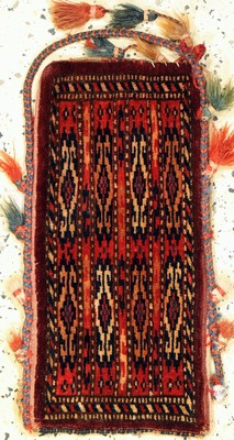Antike Pfeiltasche, Turkmenistan, um 1900, Wolle auf Wolle, ca. 48 x 24 cm, EHZ: 2