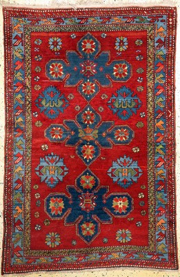 Kazak, Kaukasus, um 1930, Wolle auf Wolle, ca. 205 x 134 cm, EHZ: 2, kleine Restaurierungen