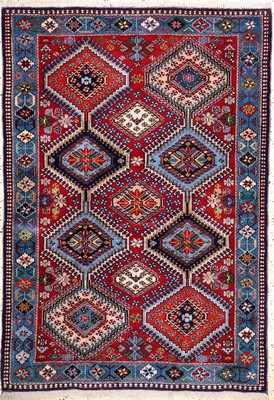 Yalameh, Persien, ca. 50 Jahre, Wolle auf Wolle, ca. 150 x 106 cm, EHZ: 1-2