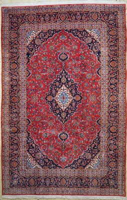 Keschan Kork fein, Persien, ca. 40 Jahre, Korkwolle auf Baumwolle, ca. 316 x 207 cm, EHZ: 1-2