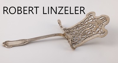 Prunkservierheber, Frankreich um 1900, 950er Silber, sehr schwere Ausführung, Meistermarke ROBERT LINZELER, Societe, Nachfolger von Saglier, Laffe ...
