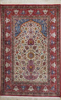 Lahor, Pakistan, ca. 40 Jahre, Wolle auf Baumwolle, ca. 200 x 130 cm, EHZ: 1-2