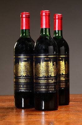 3 Fl. 1988 Chateau Palmer, Margaux, Mähler-Besse, 12.5% vol., 75cl, Upper Mid Shoulder, nicht verkostet